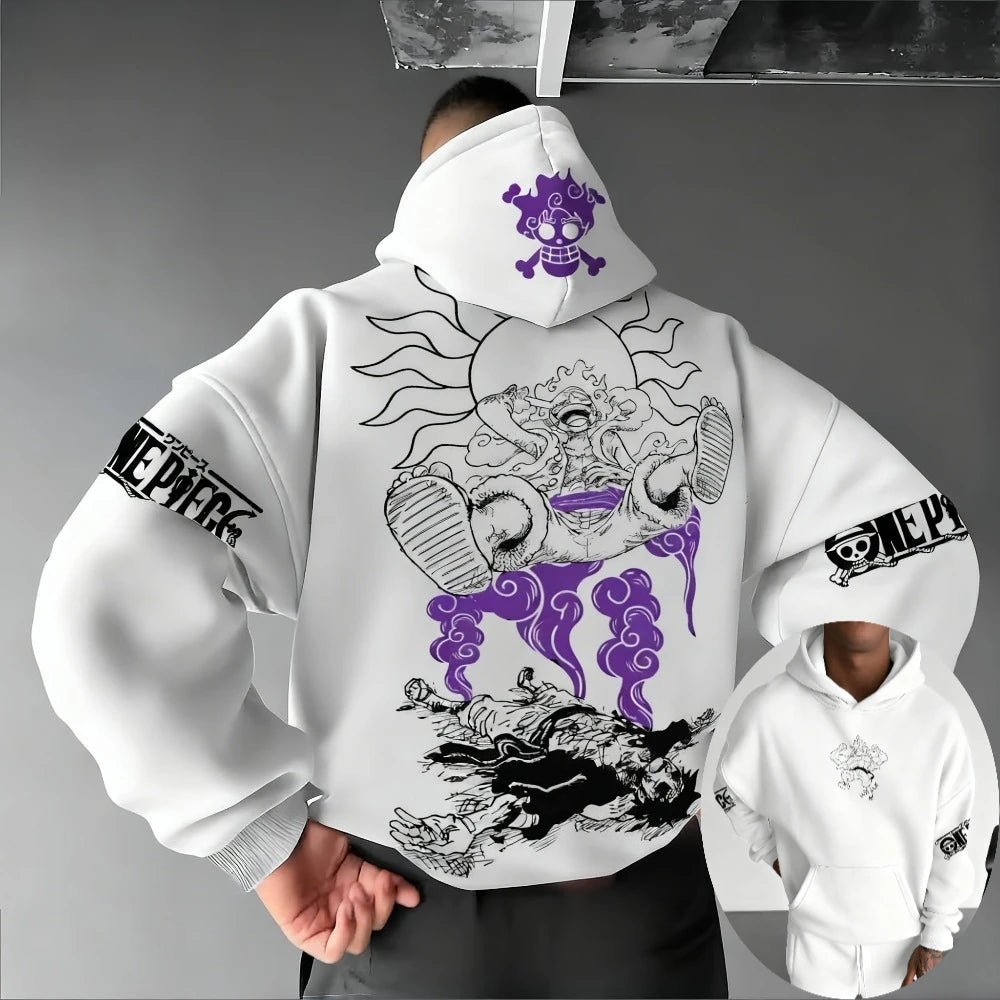 One Piece Monkey D. Luffy Hoodie - Parent-Child Long Sleeve