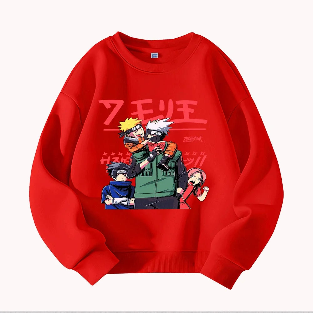 Naruto Team 7 Kids Hoodie - Kakashi Sasuke Sakura Sweatshirt
