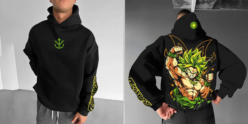 Dragon Ball Cotton Hoodie - Breathable Pullover Sweatshirt