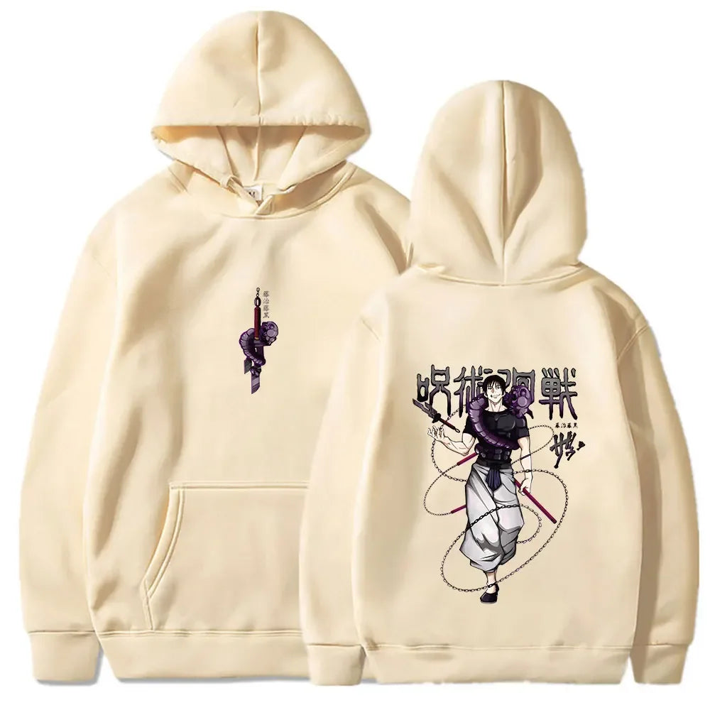Jujutsu Kaisen anime hoodie men's Fushiguro Toji printed hip-hop style men's casual Gothic sweatshirt