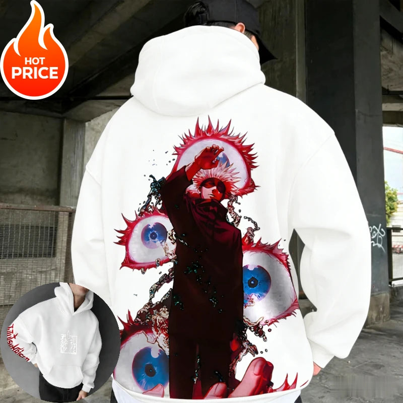 Jujutsu Kaisen Gojo Satoru Hoodie - Vintage Harajuku