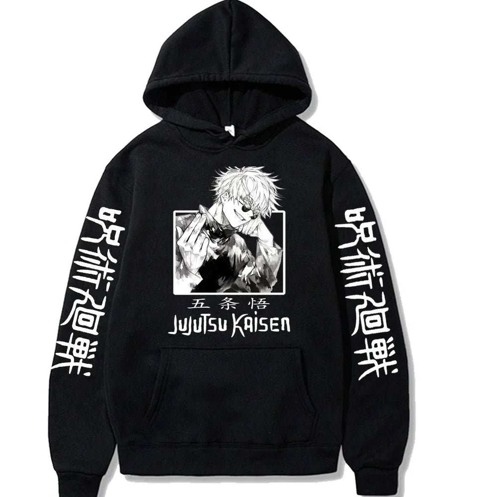Jujutsu Kaisen Gojou Satoru Hoodie - Fleece Harajuku