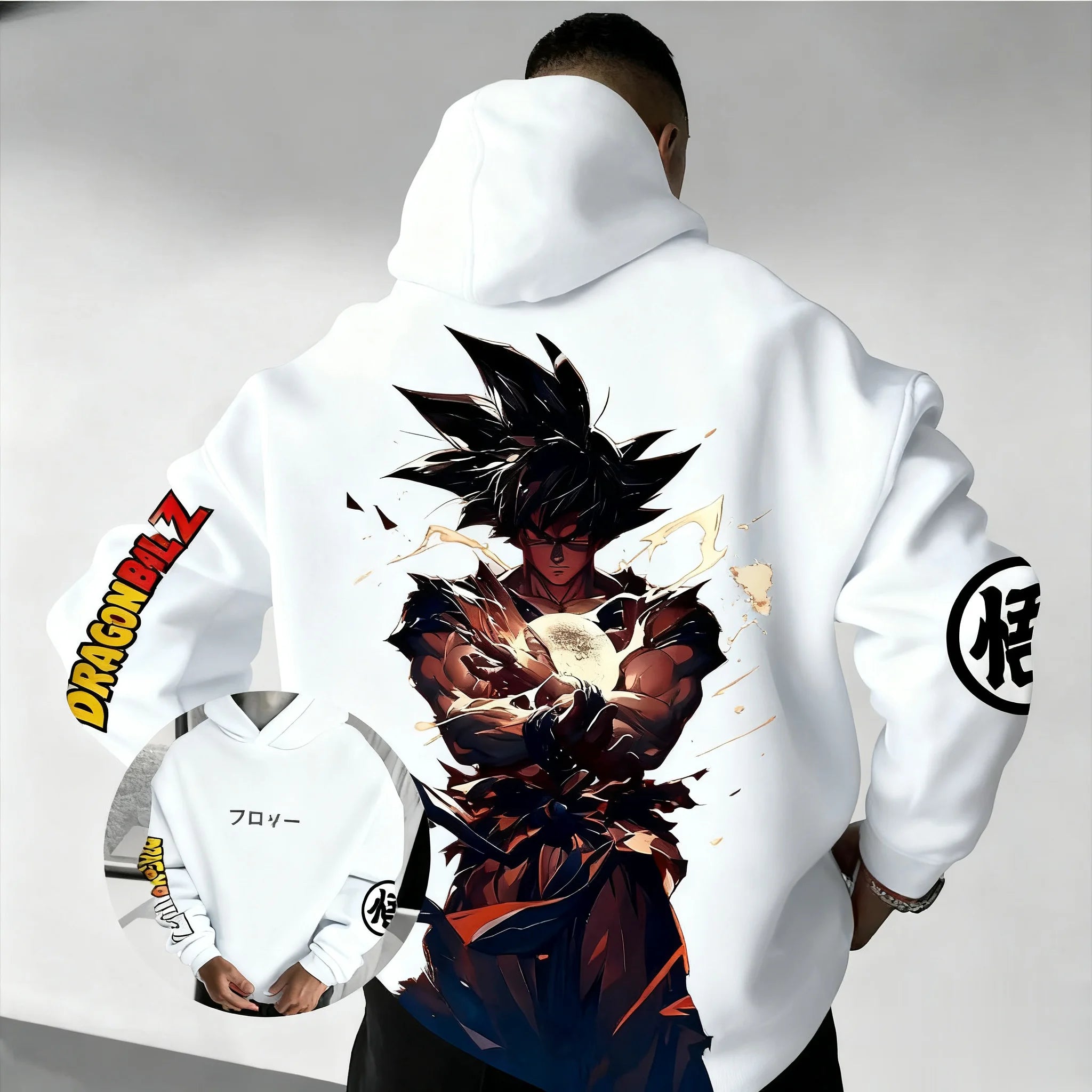 Dragon Ball Goku Hoodie - Oversized Vintage Y2K Jacket