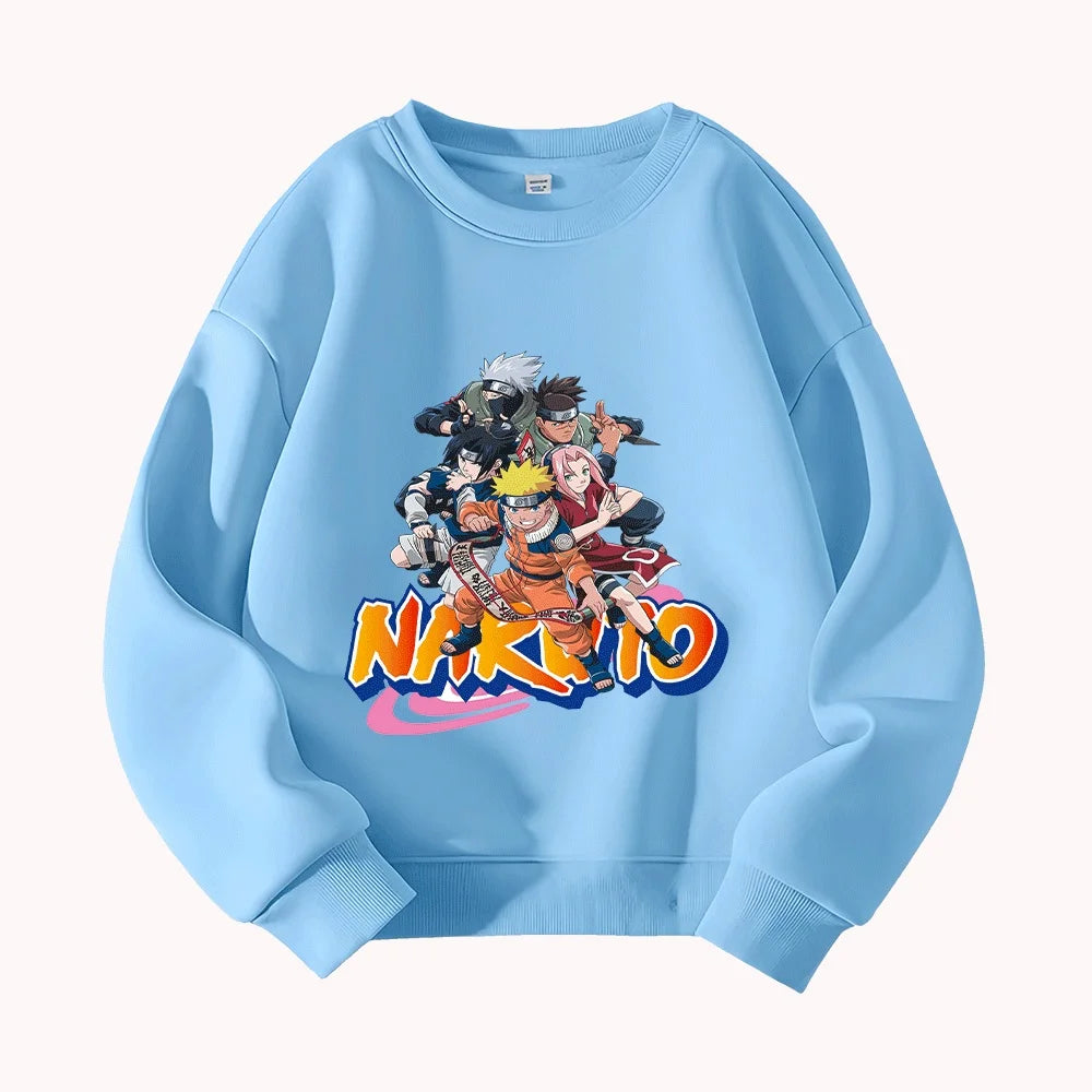 Naruto Team 7 Kids Hoodie - Uzumaki Sasuke Sakura Kakashi