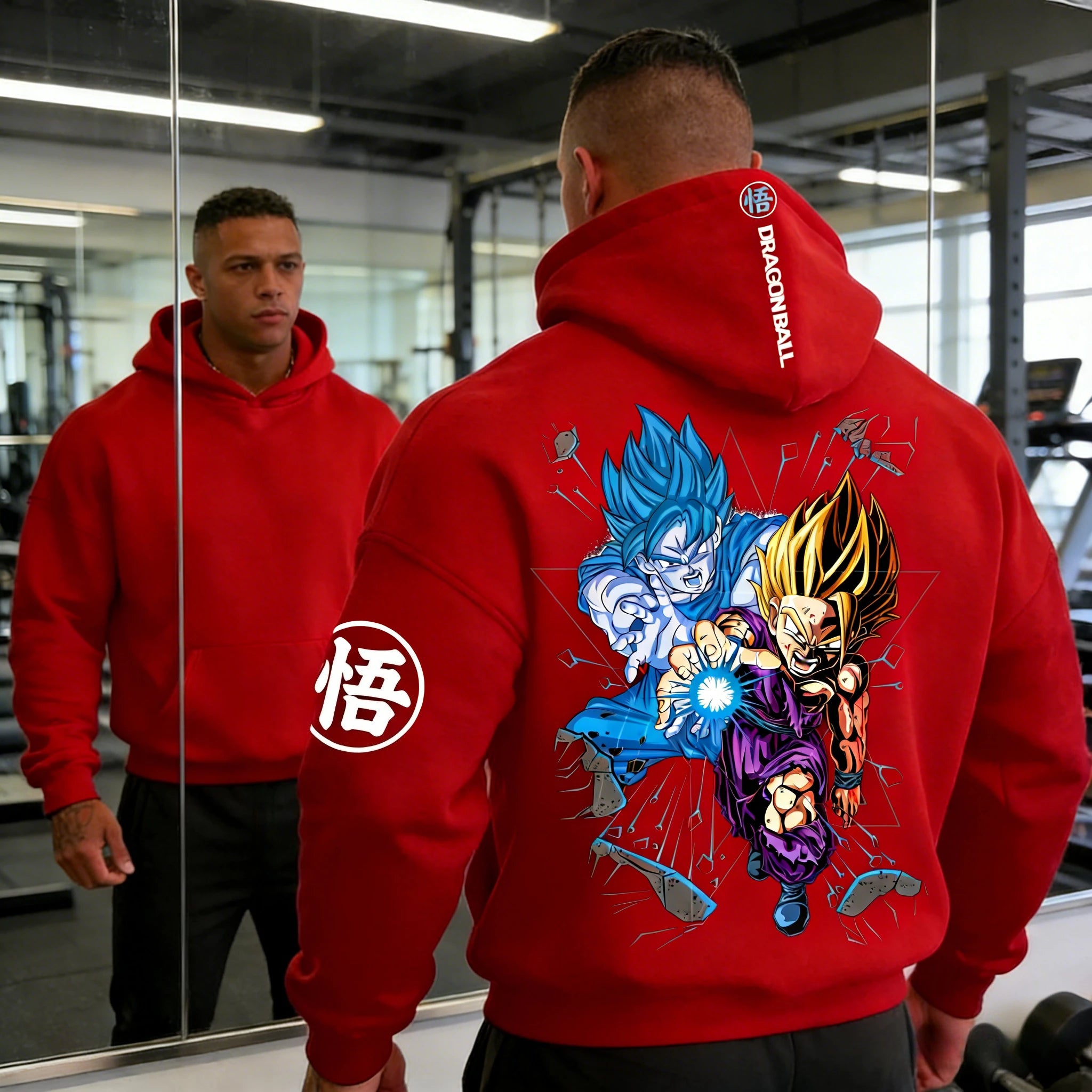Dragon Ball Goku Gohan Hoodie - Father-Son Kamehameha