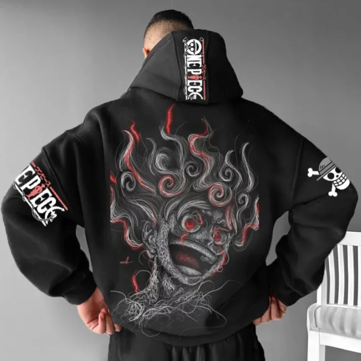 One Piece Anime Hoodie - Loose Oversized Streetwear