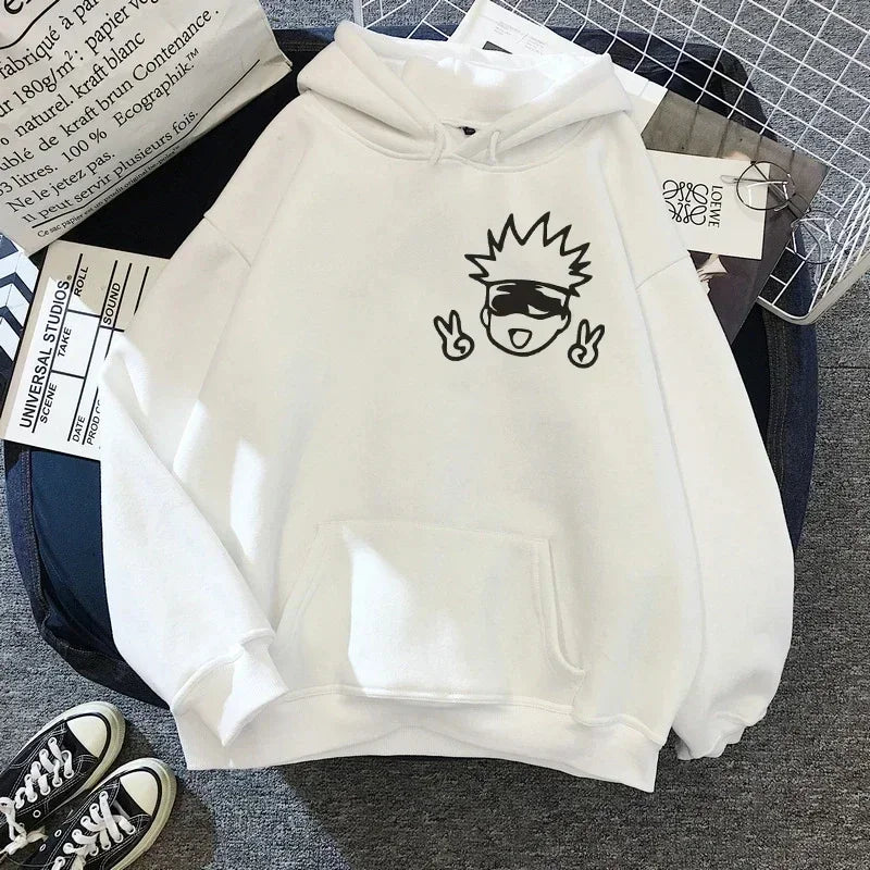 Jujutsu Kaisen Gojo Satoru Hoodie - Oversized Kawaii