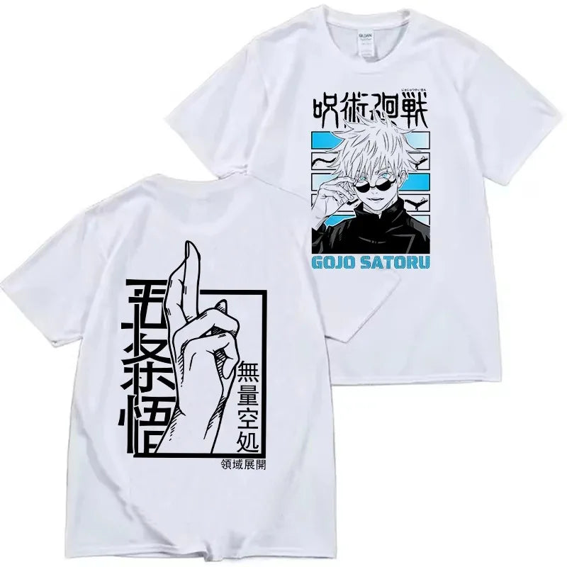 Japanese Anime Jujutsu Kaisen T-Shirt for Women Unisex Gojo Satoru Graphic T Shirts Woman Fashion Casual Tshirt Tee Manga