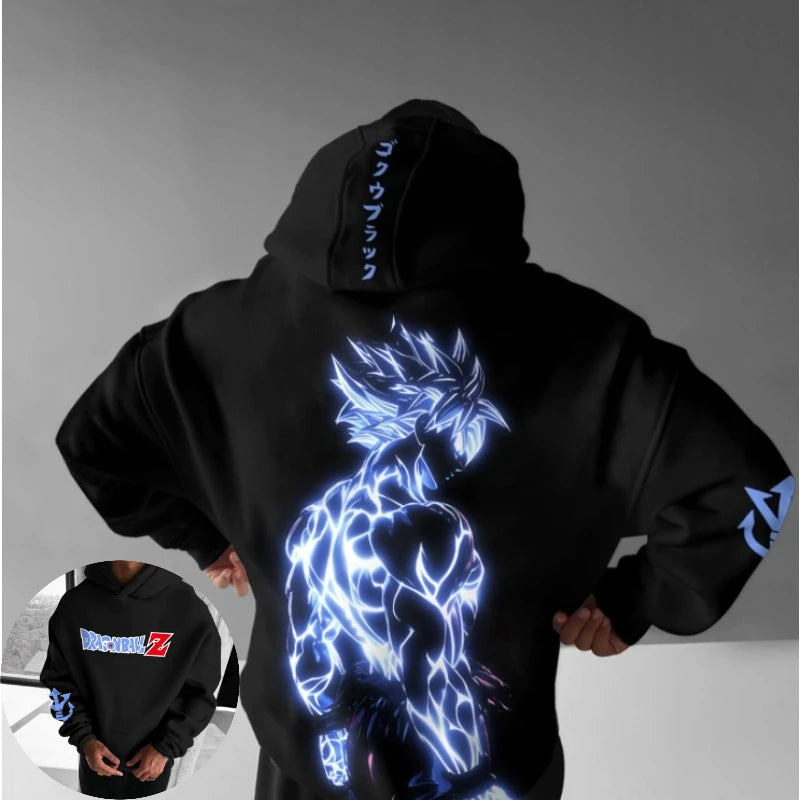 Dragon Ball Hip Hop Hoodie - Large Anime Parent-Child Top