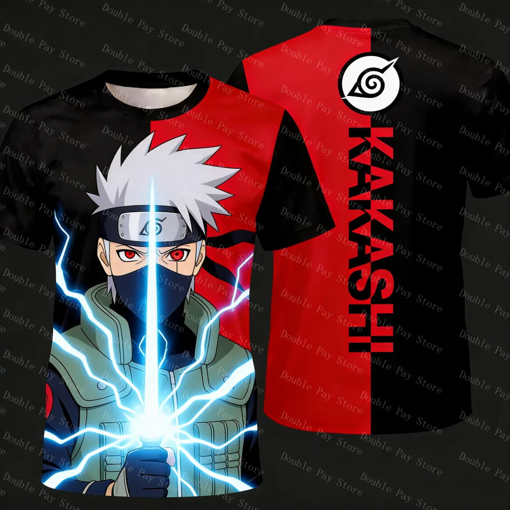 Naruto Cosplay T-Shirt - Cartoon Anime Casual Tee