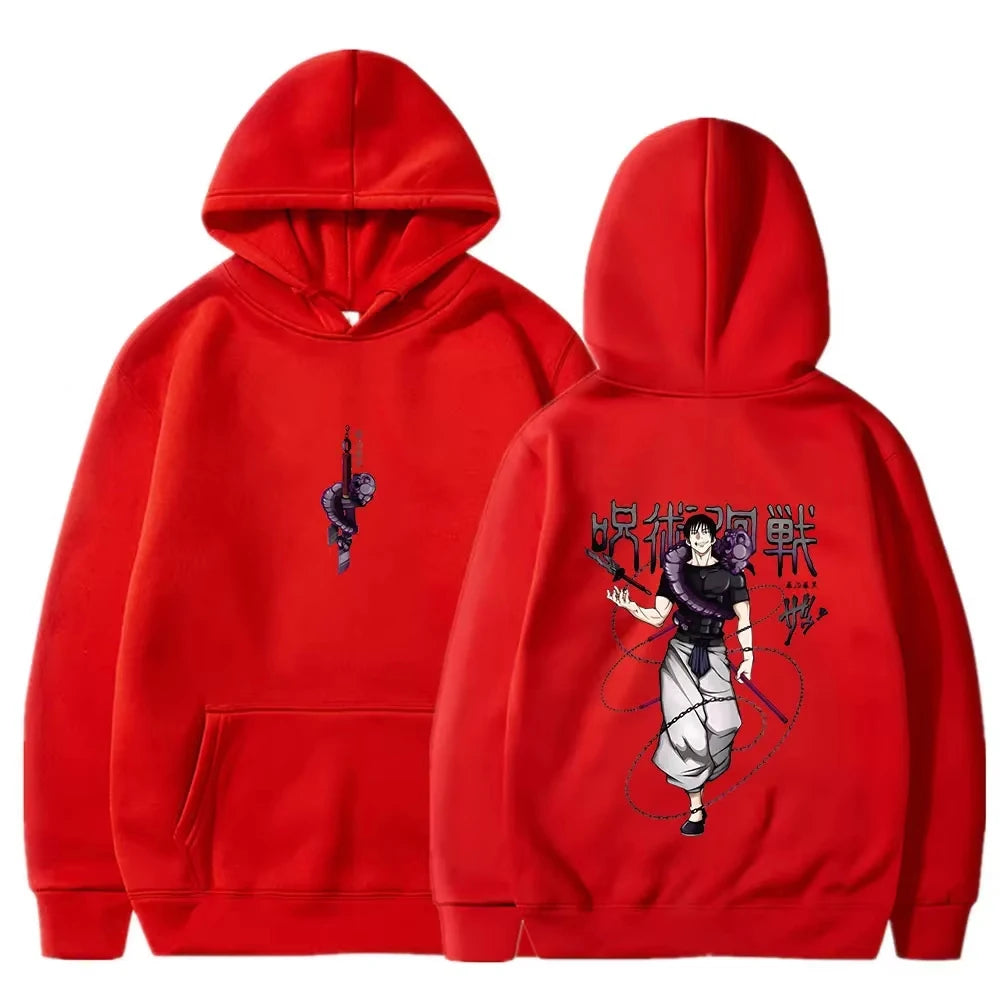Jujutsu Kaisen anime hoodie men's Fushiguro Toji printed hip-hop style men's casual Gothic sweatshirt