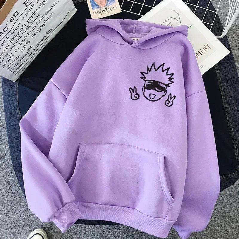 Jujutsu Kaisen Gojo Satoru Hoodie - Oversized Kawaii