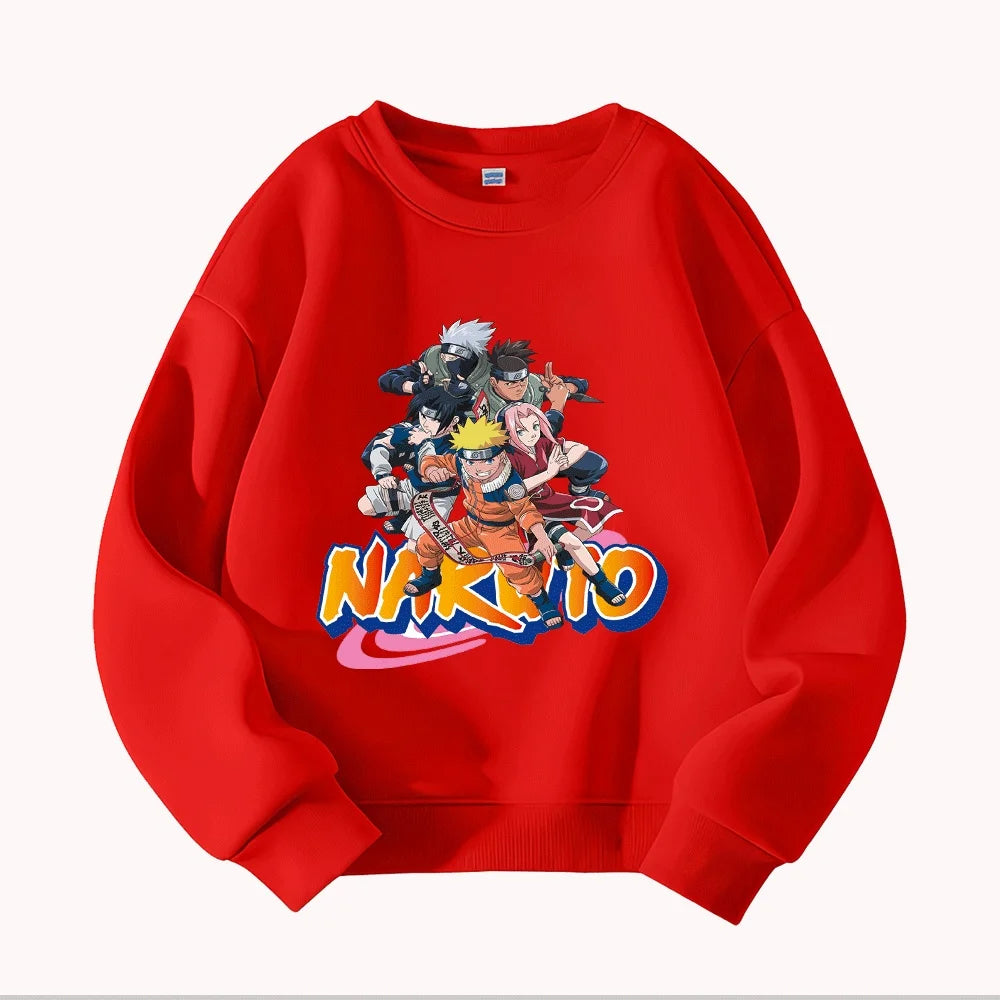 Naruto Team 7 Kids Hoodie - Uzumaki Sasuke Sakura Kakashi