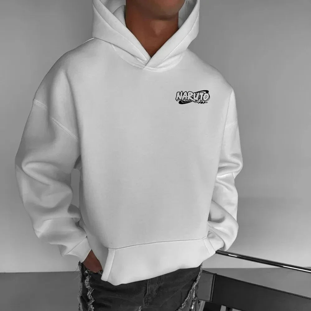 Naruto Sasuke Hoodie - Pure Cotton American Loose Sweater