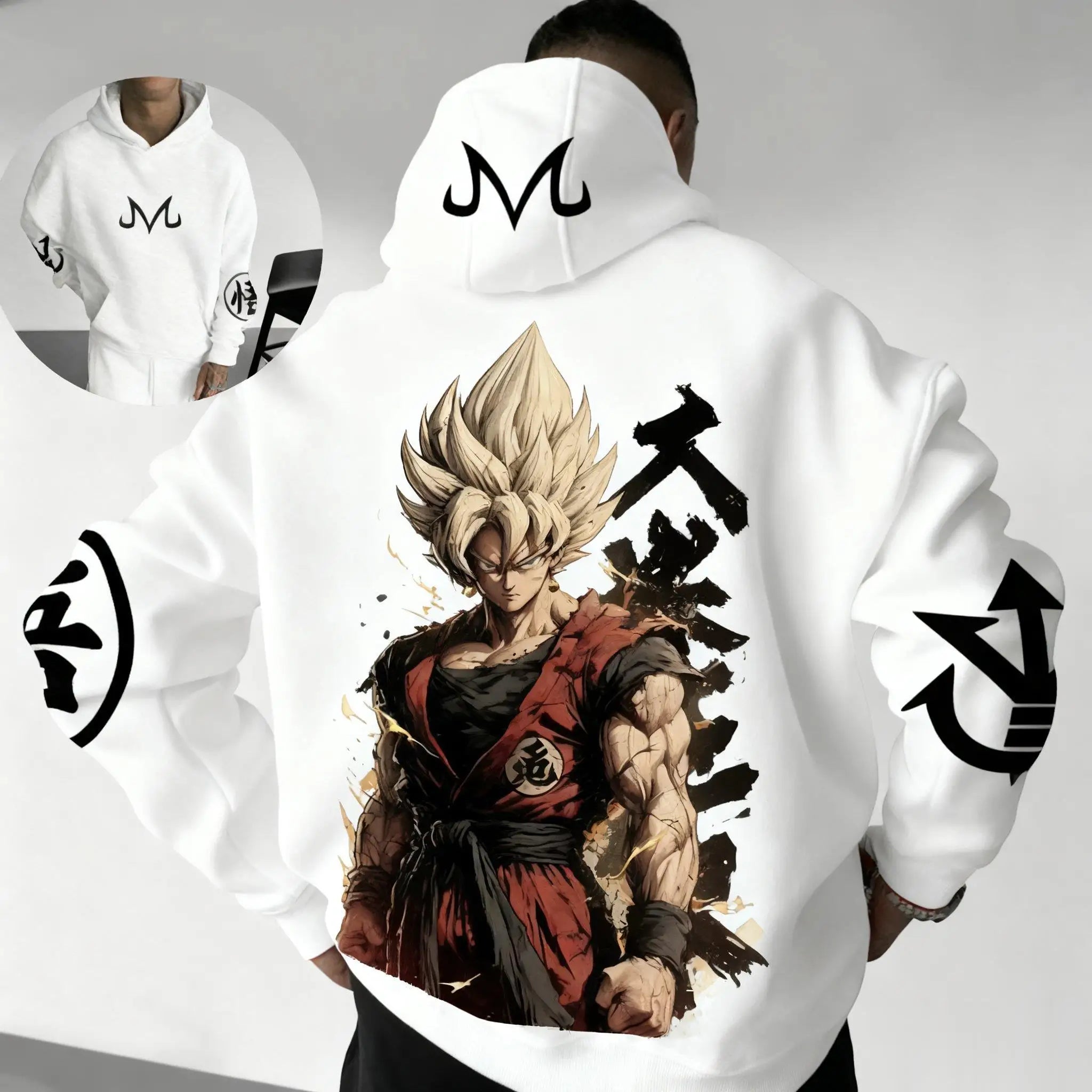 Dragon Ball Z Goku Super Saiyan Hoodie - Y2K Oversized