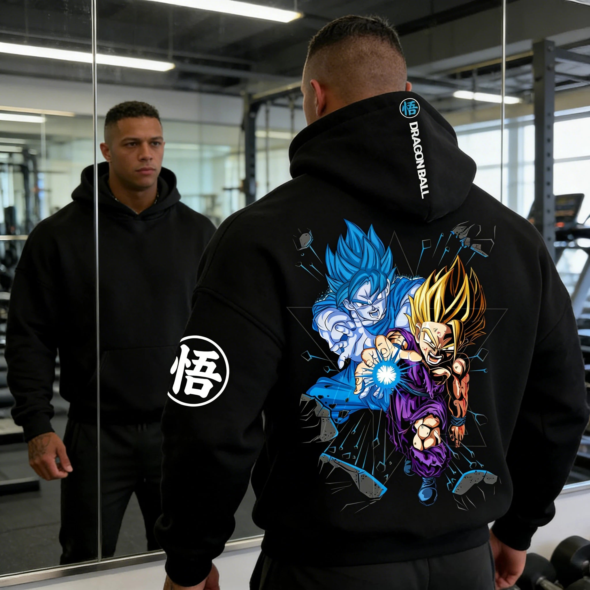 Dragon Ball Goku Gohan Hoodie - Father-Son Kamehameha