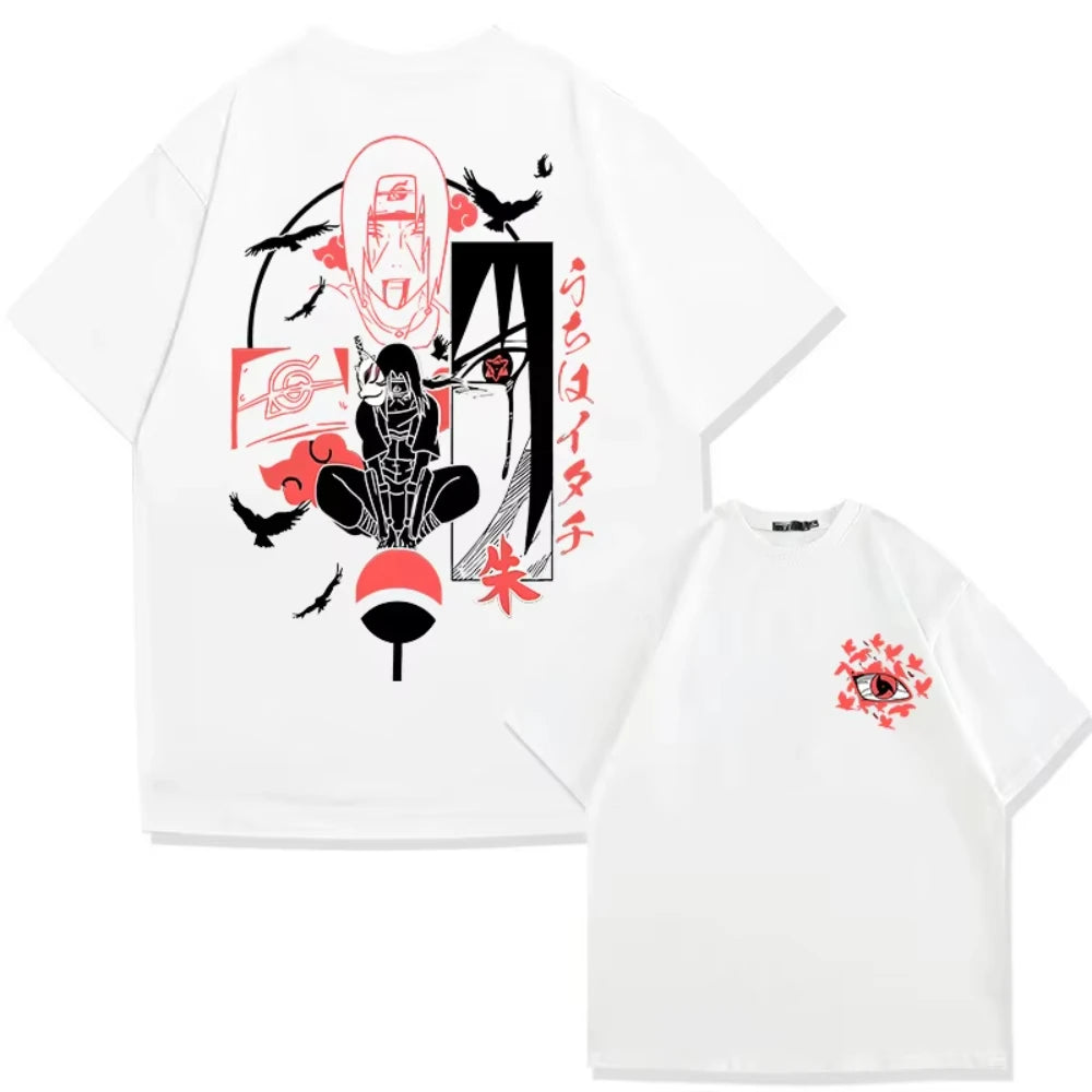 Naruto Uchiha Itachi Sasuke T-Shirt - Oversized Streetwear