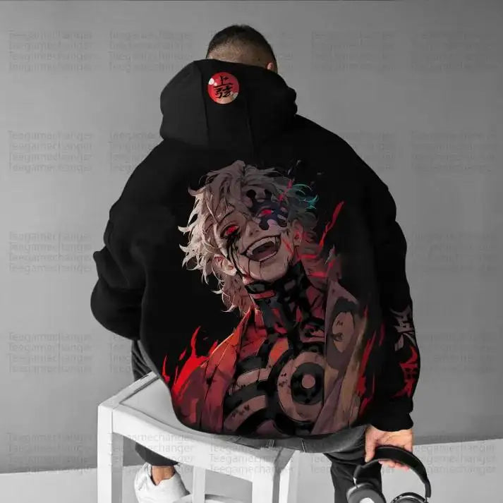 Demon Slayer Hoodie - Street Snap Fleece Lined Plus Size
