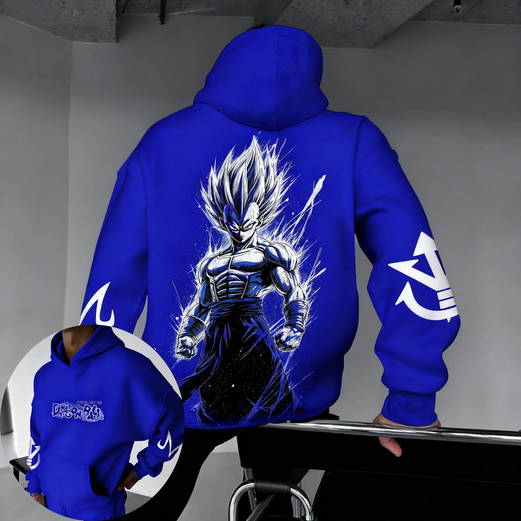Dragon Ball Vegeta Hoodie - Y2K Harajuku Plus Size Parent-Child
