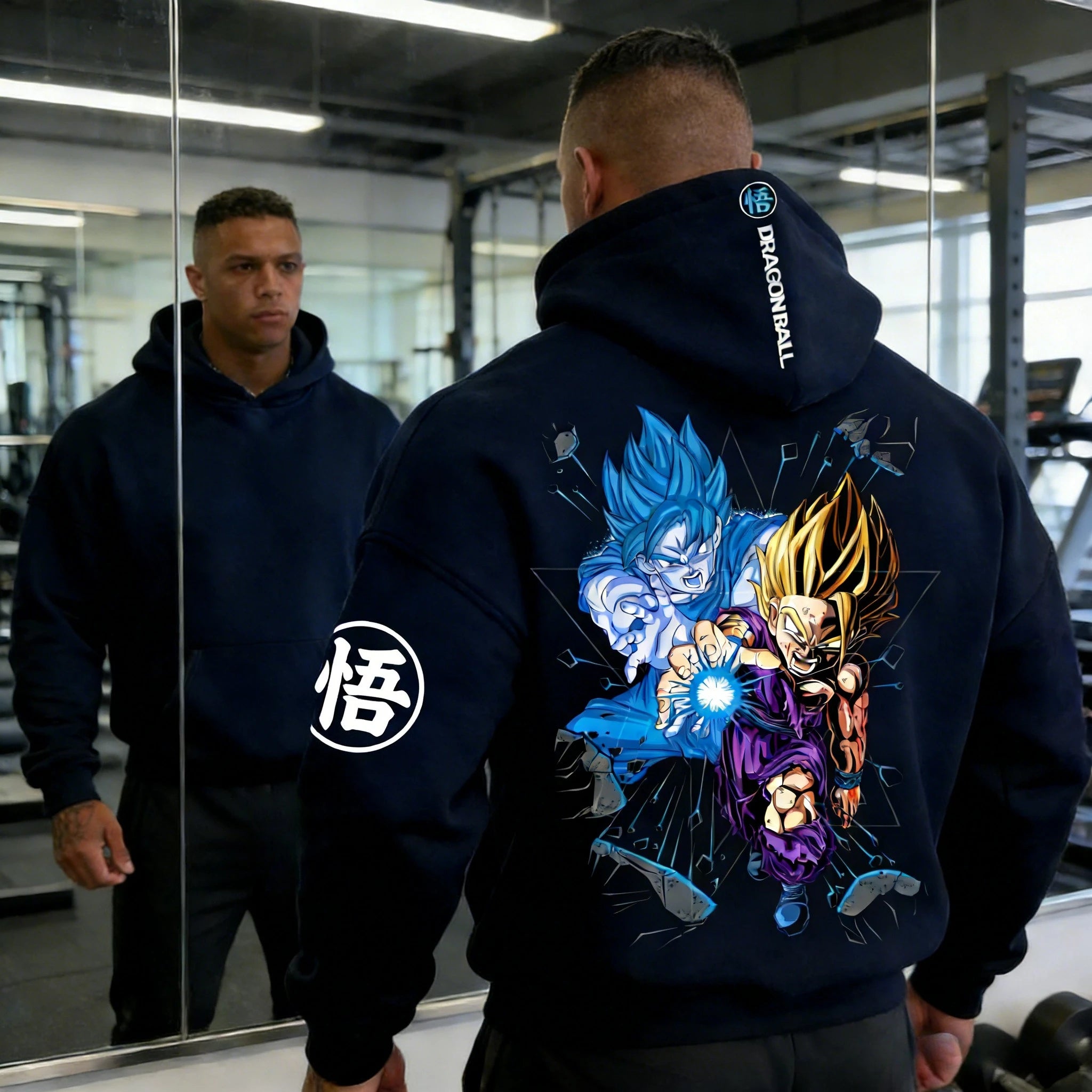 Dragon Ball Goku Gohan Hoodie - Father-Son Kamehameha