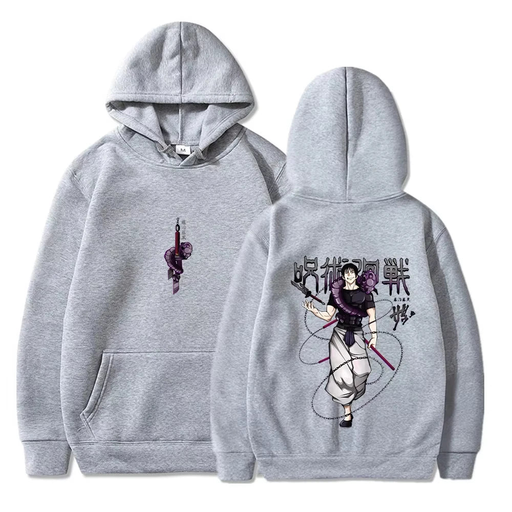 Jujutsu Kaisen anime hoodie men's Fushiguro Toji printed hip-hop style men's casual Gothic sweatshirt