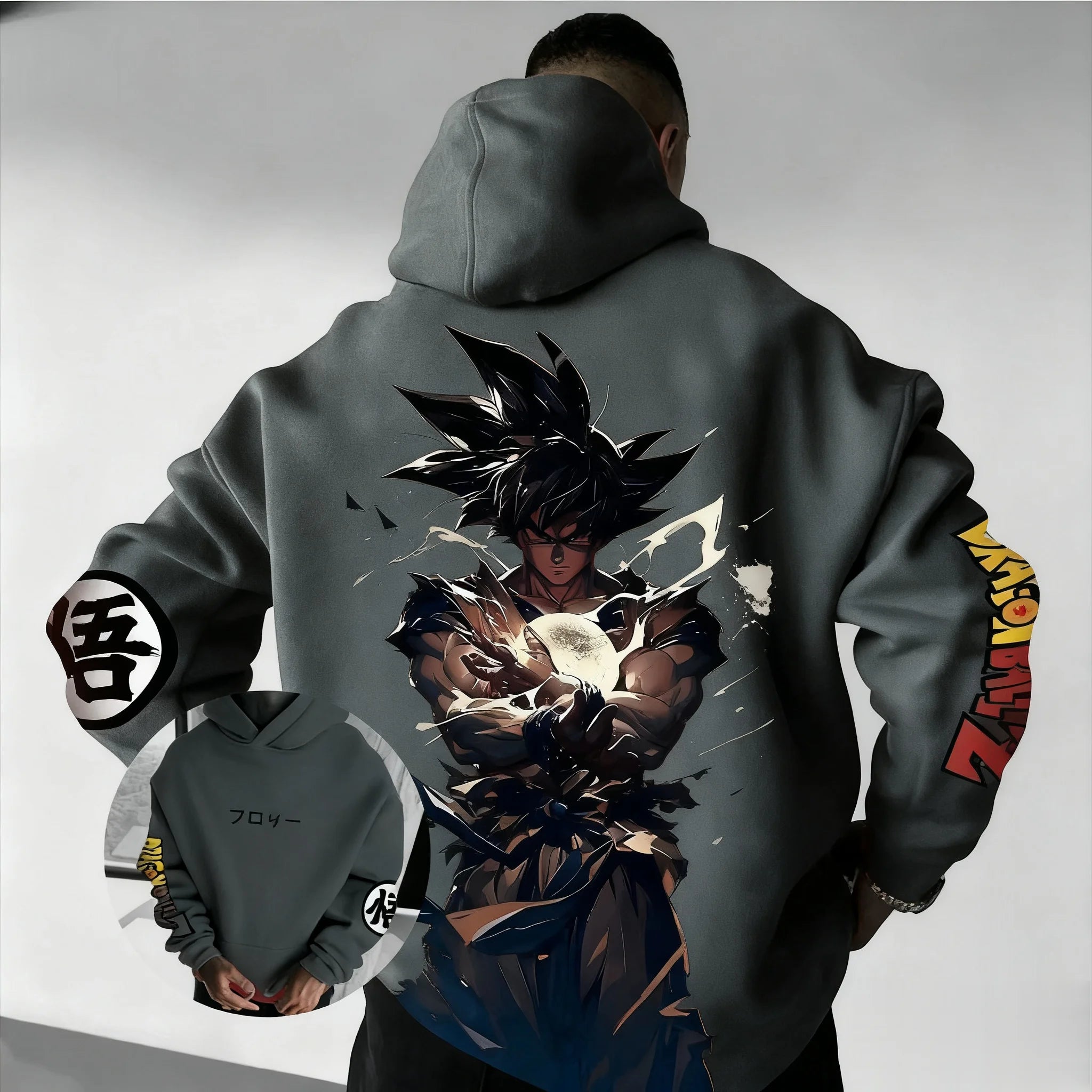 Dragon Ball Goku Hoodie - Oversized Vintage Y2K Jacket