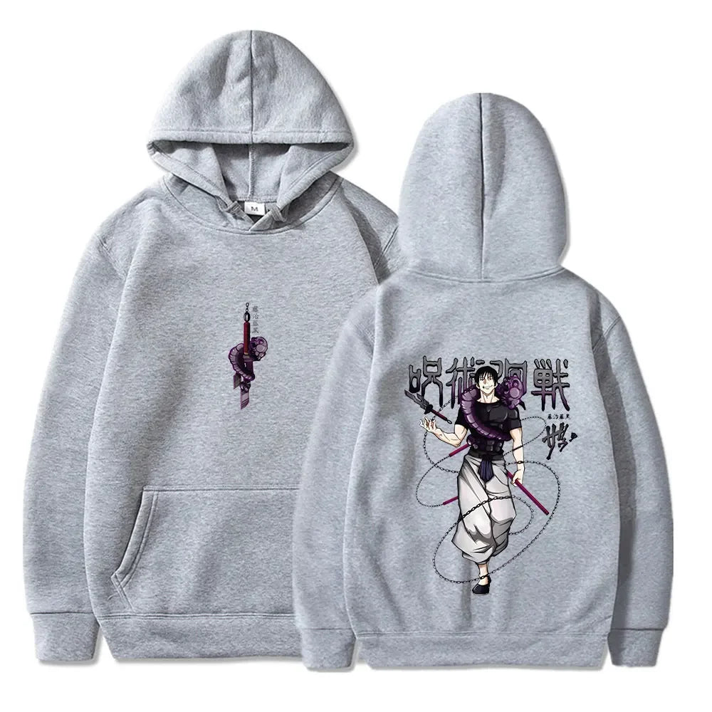 Jujutsu Kaisen anime hoodie men's Fushiguro Toji printed hip-hop style men's casual Gothic sweatshirt