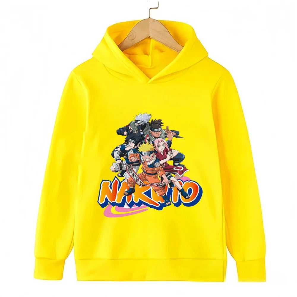 Naruto Team 7 Kids Hoodie - Uzumaki Sasuke Sakura Kakashi