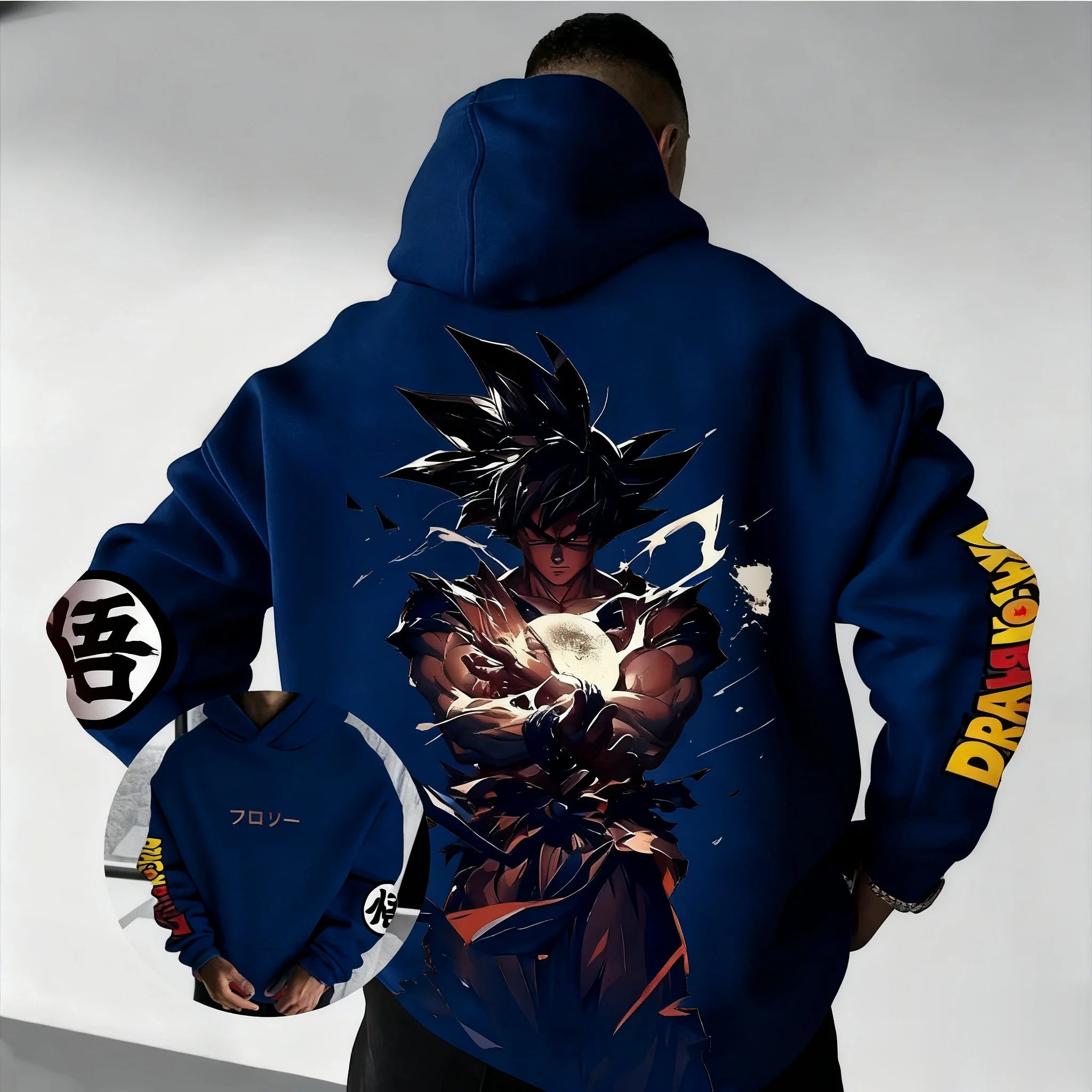 Dragon Ball Goku Hoodie - Oversized Vintage Y2K Jacket