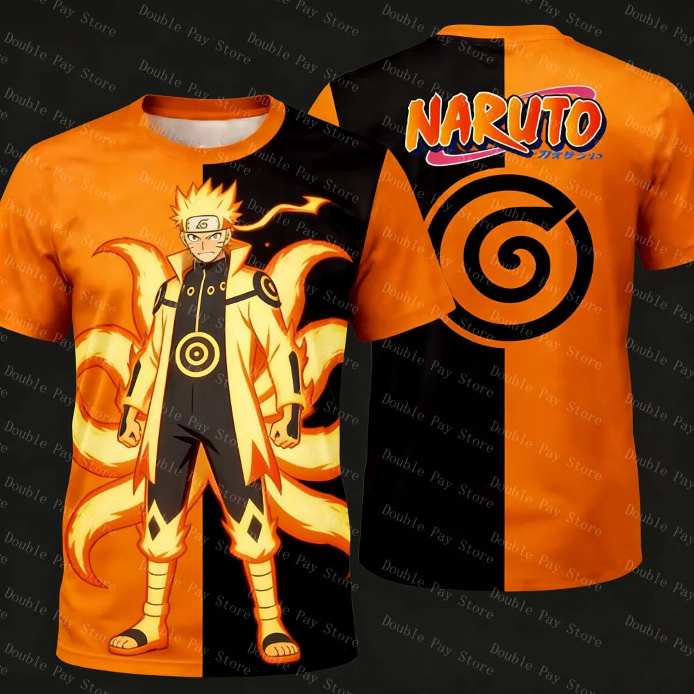 Naruto Cosplay T-Shirt - Cartoon Anime Casual Tee