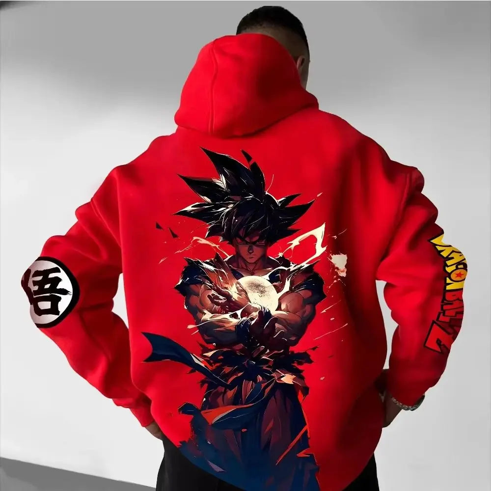 Dragon Ball Goku Hoodie - Oversized Vintage Y2K Jacket