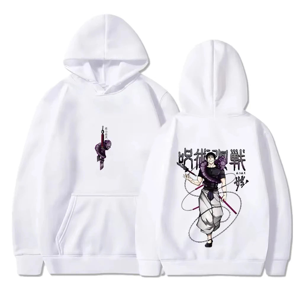 Jujutsu Kaisen anime hoodie men's Fushiguro Toji printed hip-hop style men's casual Gothic sweatshirt