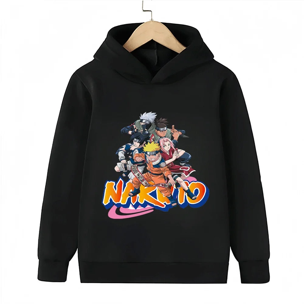 Naruto Team 7 Kids Hoodie - Uzumaki Sasuke Sakura Kakashi