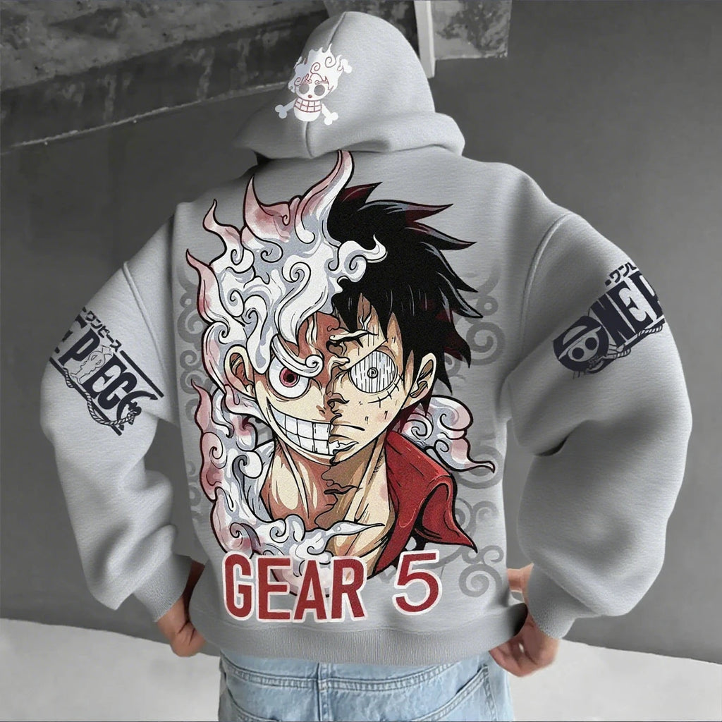 One Piece Luffy Gear 5 Nika Hoodie - Cosplay Streetwear