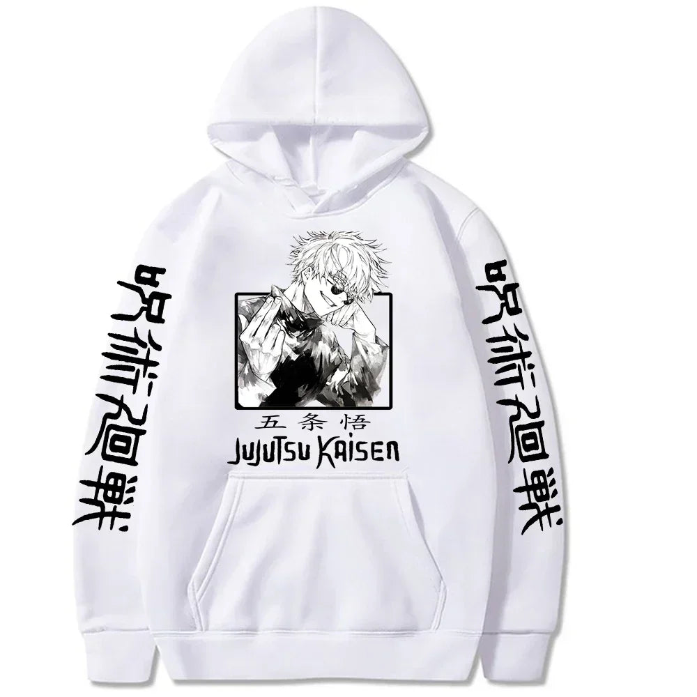 Jujutsu Kaisen Gojou Satoru Hoodie - Fleece Harajuku
