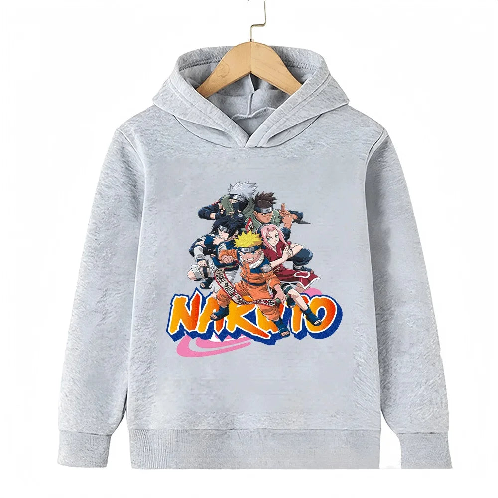 Naruto Team 7 Kids Hoodie - Uzumaki Sasuke Sakura Kakashi