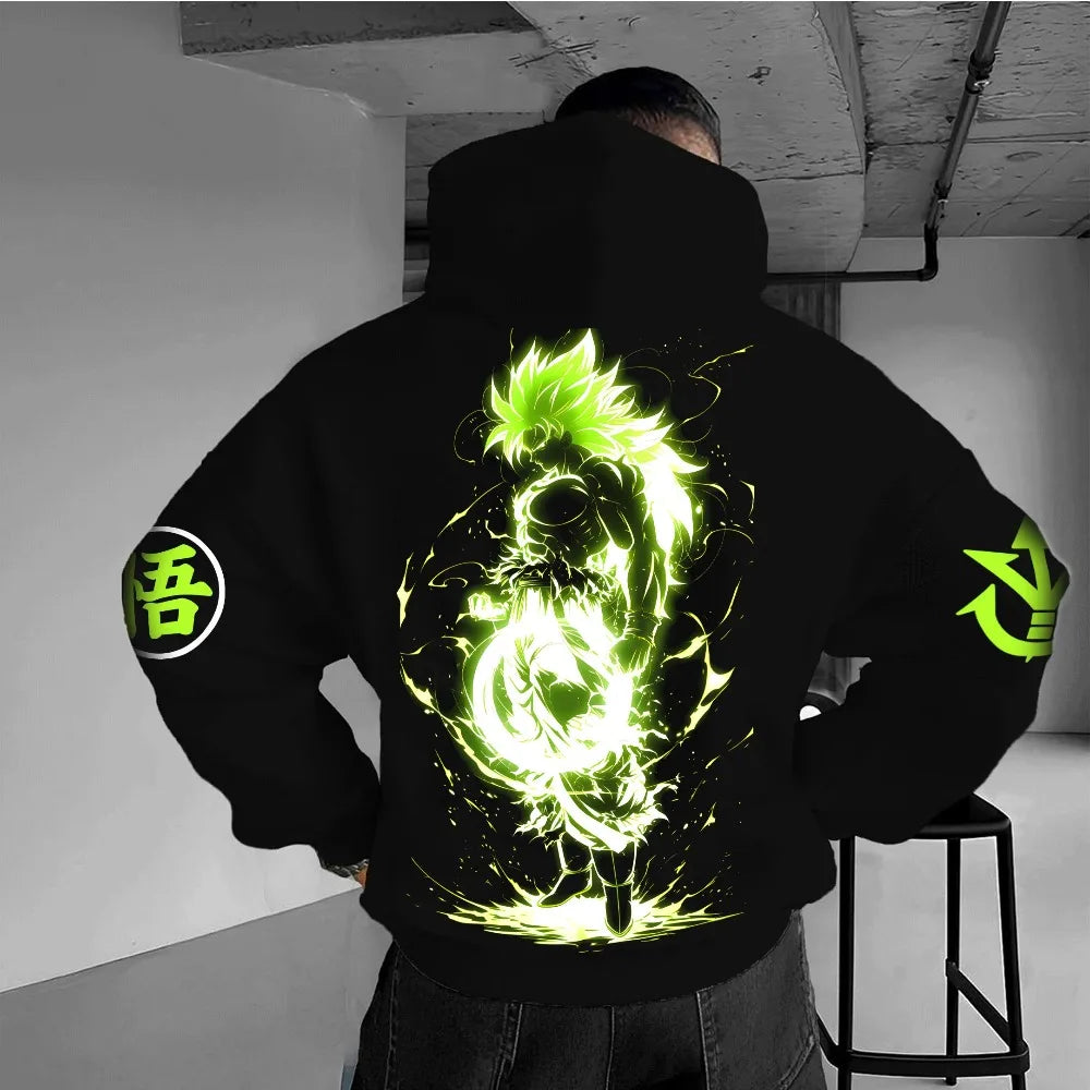 Dragon Ball Broly Hoodie - Anime Parent-Child Sweater