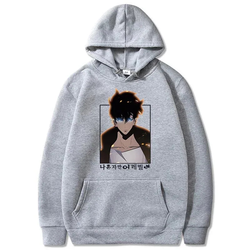 Solo Leveling Sung Woo Hoodie - Warm Fleece Sweatshirt