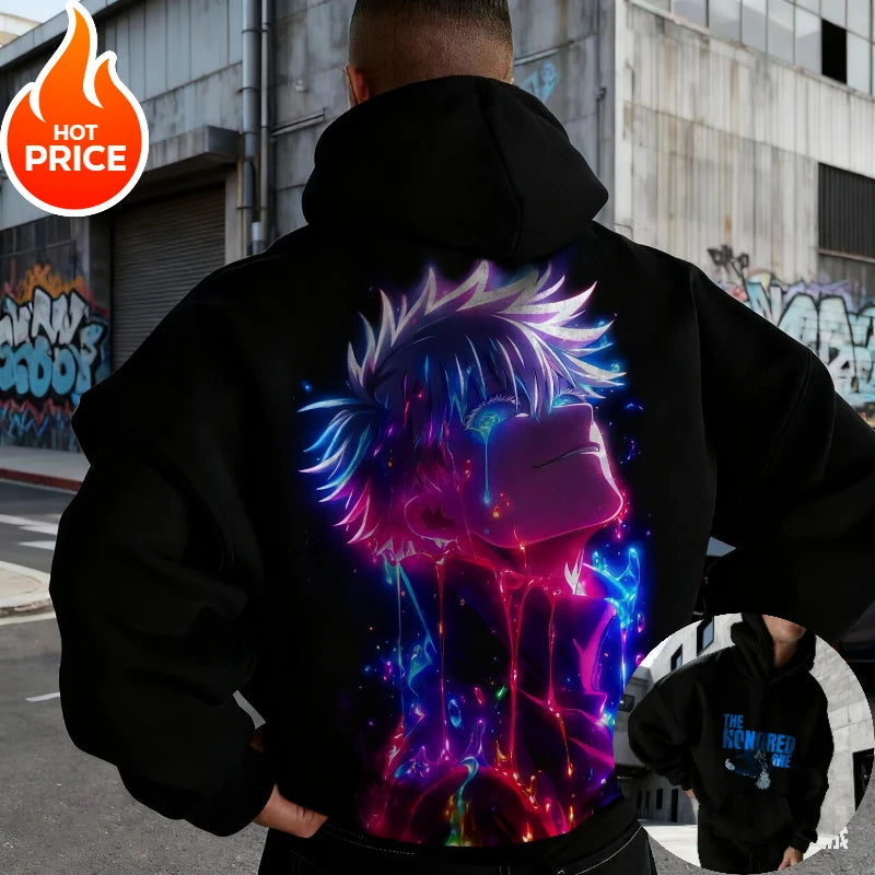 Jujutsu Kaisen Gojo Satoru Hoodie - Harajuku Vintage
