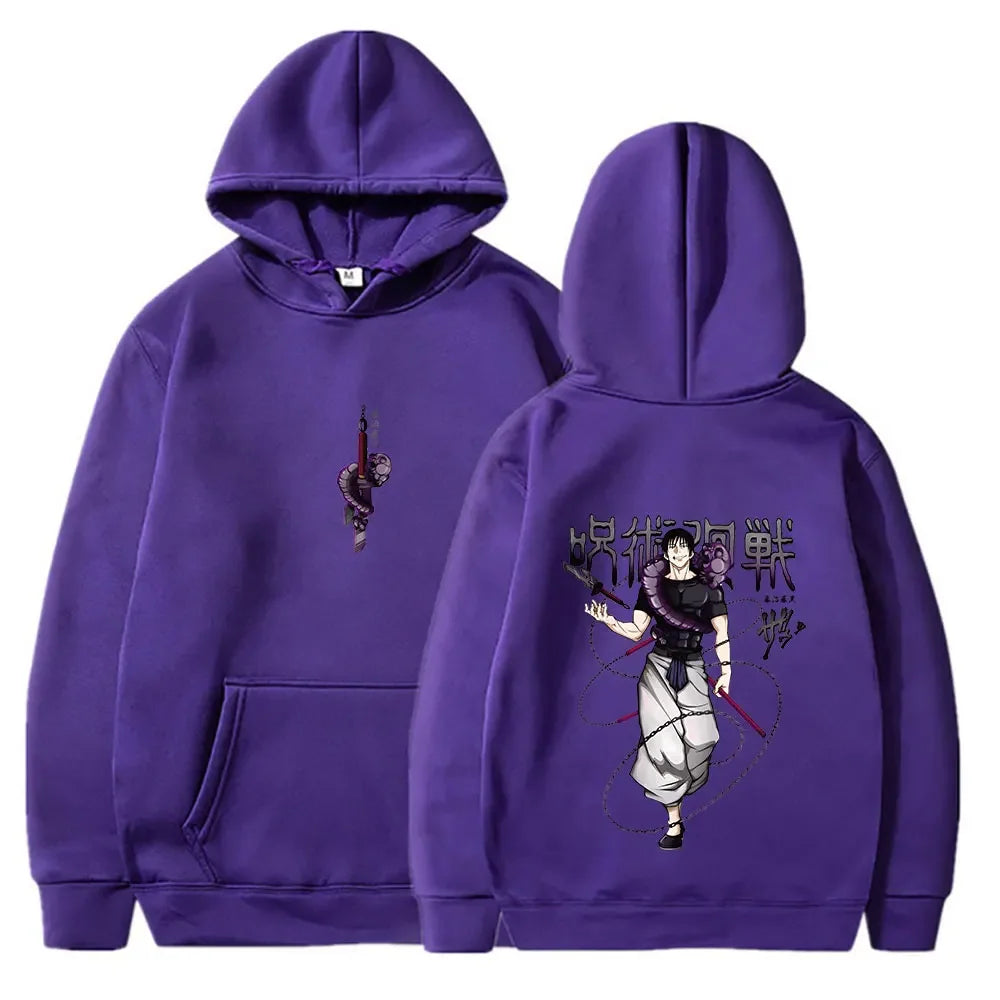 Jujutsu Kaisen anime hoodie men's Fushiguro Toji printed hip-hop style men's casual Gothic sweatshirt