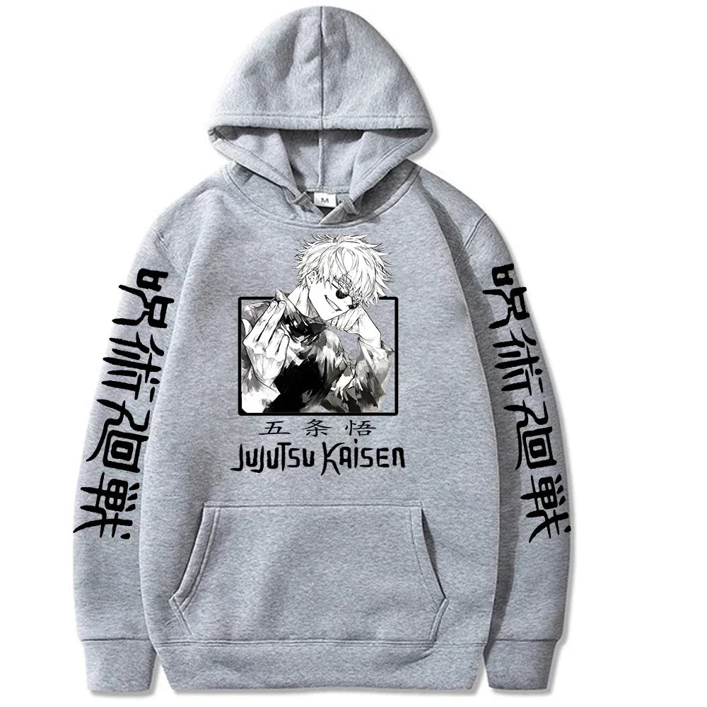 Jujutsu Kaisen Gojou Satoru Hoodie - Fleece Harajuku