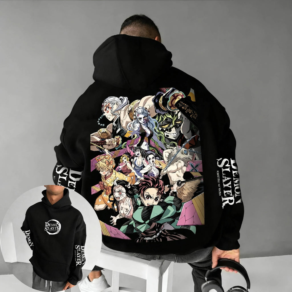 Demon Slayer Co-Branded Hoodie - Harajuku Parent-Child Sweater