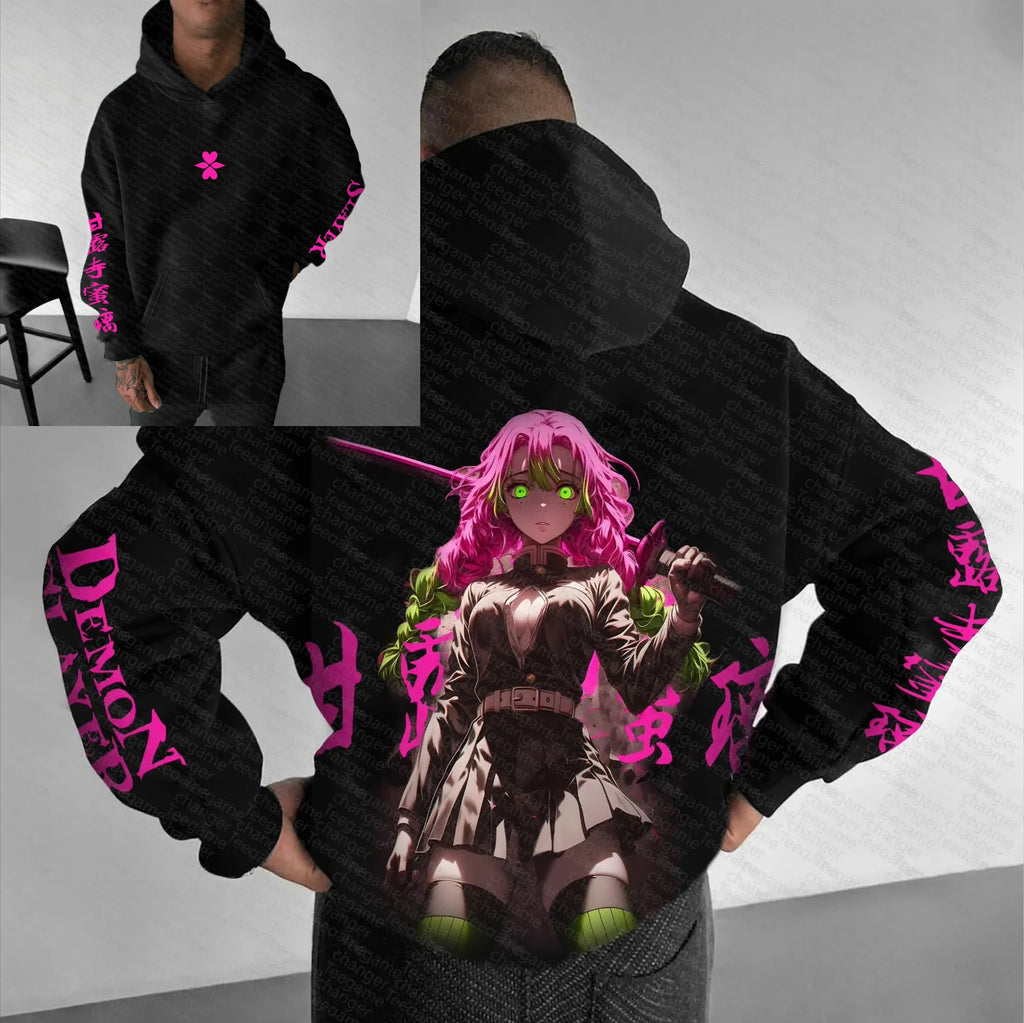 Demon Slayer Mitsuri Kanroji Hoodie - Love Hashira Graphic