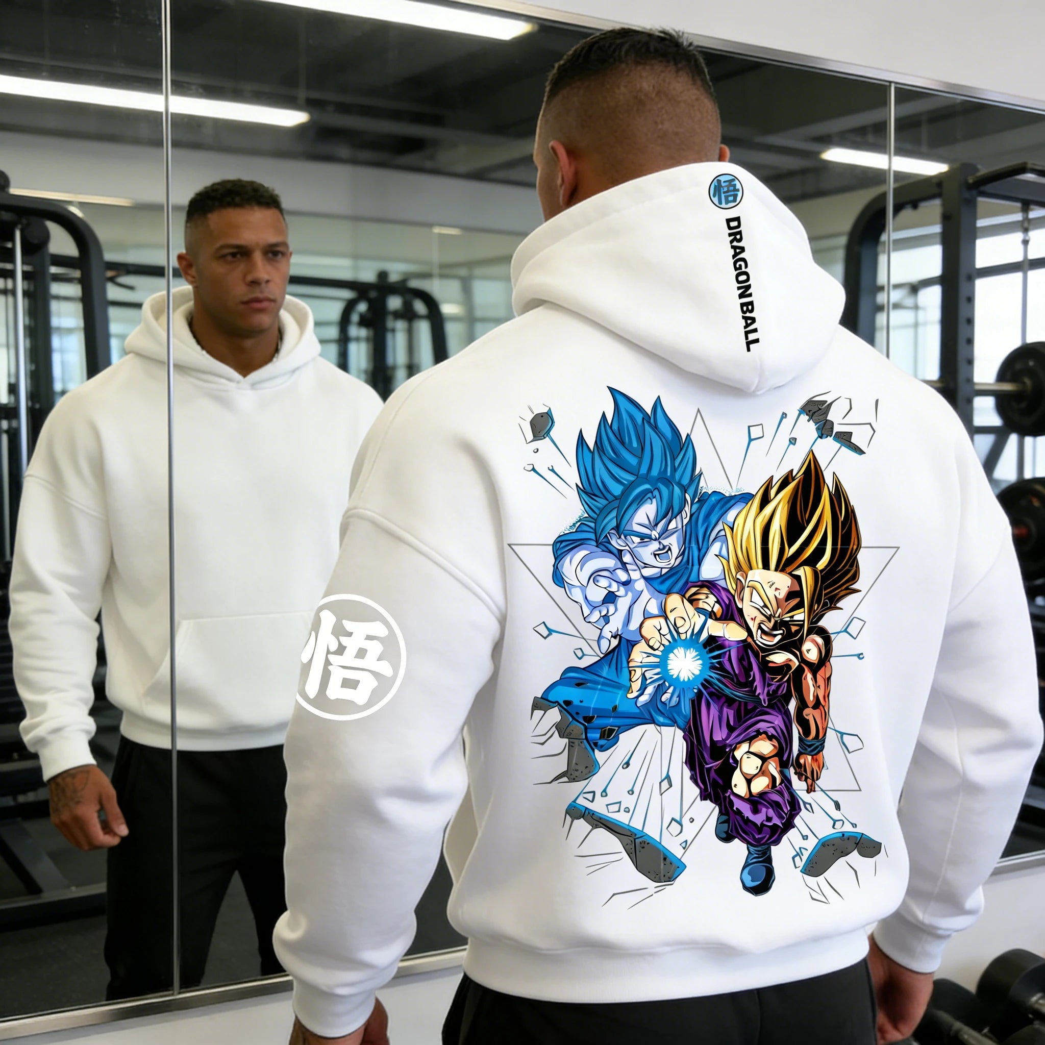 Dragon Ball Goku Gohan Hoodie - Father-Son Kamehameha