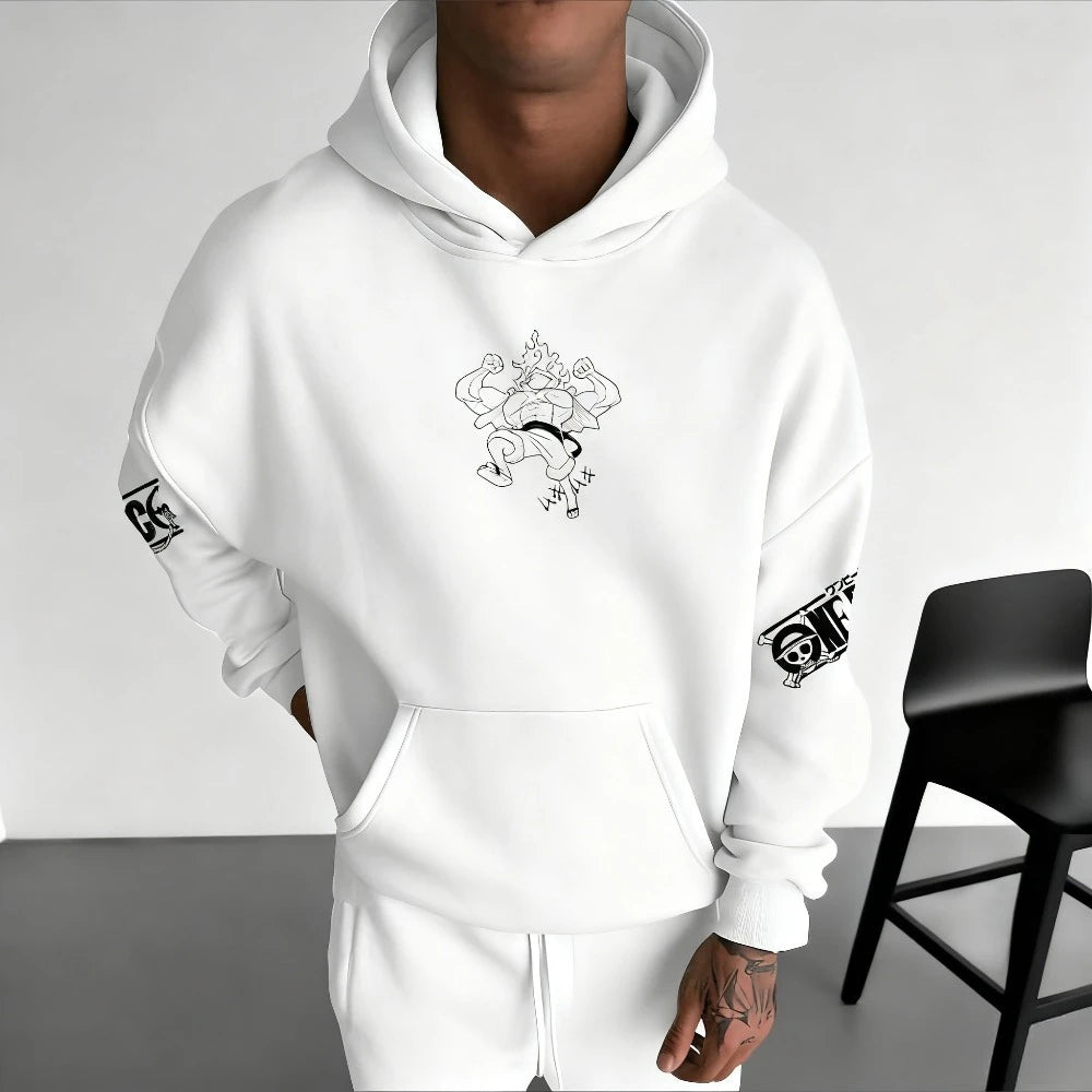 One Piece Monkey D. Luffy Hoodie - Parent-Child Long Sleeve