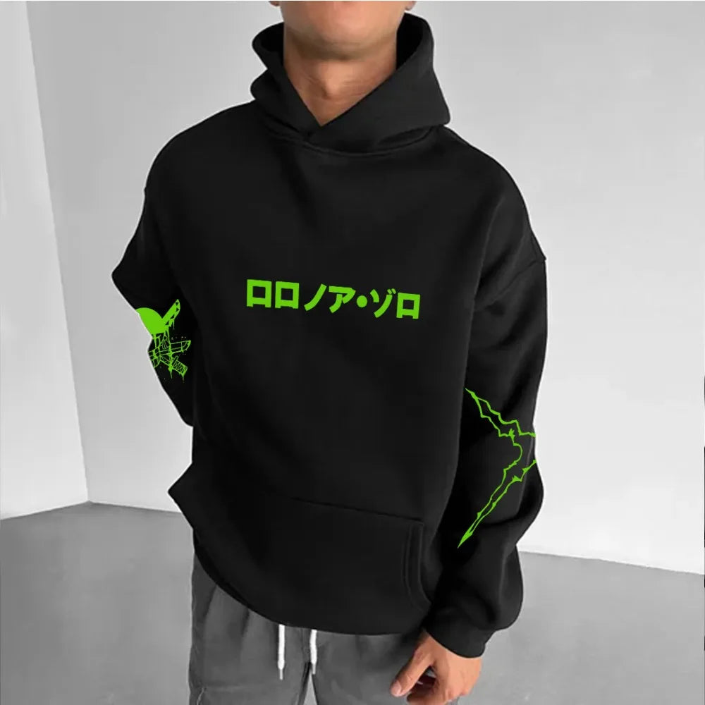 One Piece Roronoa Zoro Hoodie - Y2K Parent-Child Pack