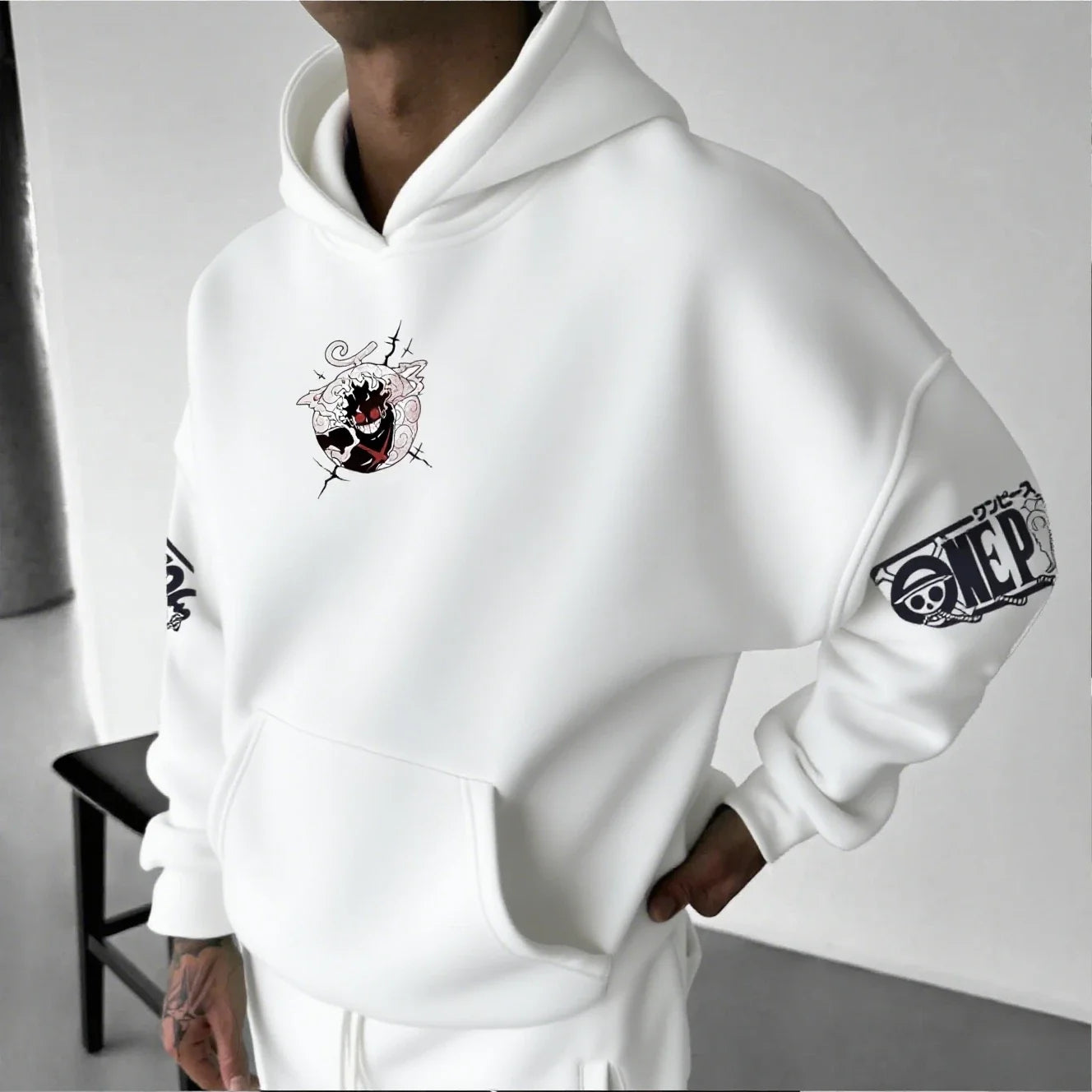 One Piece Luffy Gear 5 Nika Hoodie - Cosplay Streetwear