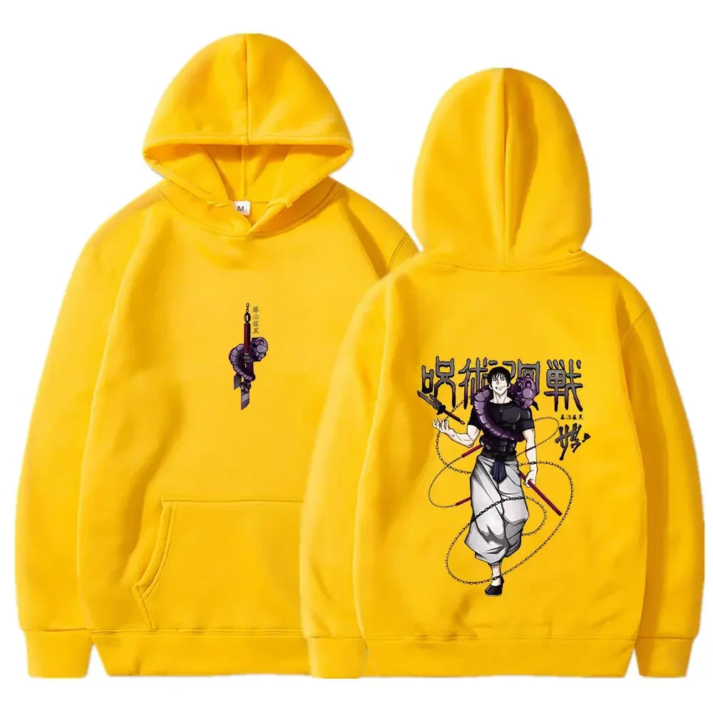 Jujutsu Kaisen anime hoodie men's Fushiguro Toji printed hip-hop style men's casual Gothic sweatshirt