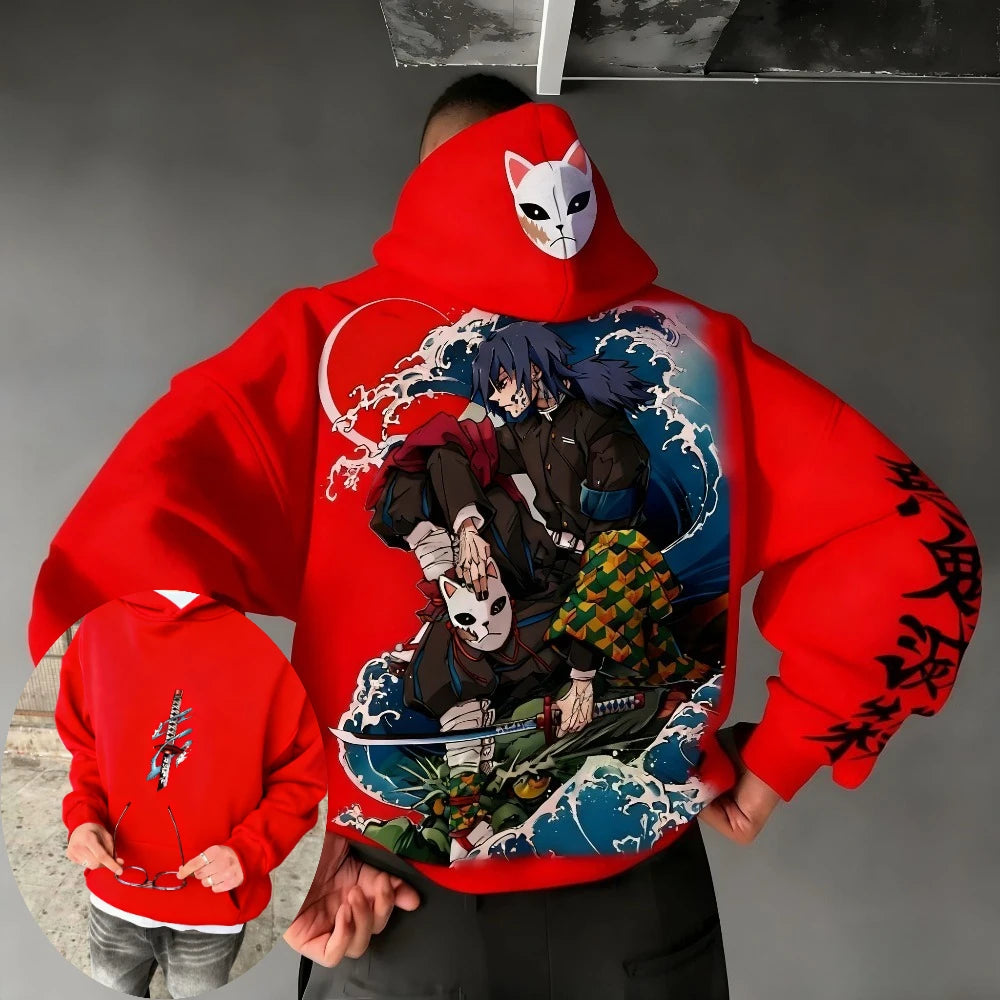 Demon Slayer Tomioka Giyuu Hoodie - Spring Summer Parent-Child