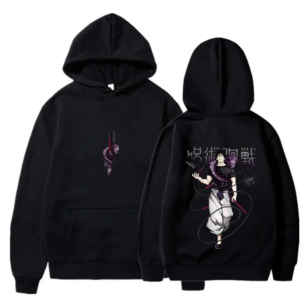 Jujutsu Kaisen anime hoodie men's Fushiguro Toji printed hip-hop style men's casual Gothic sweatshirt